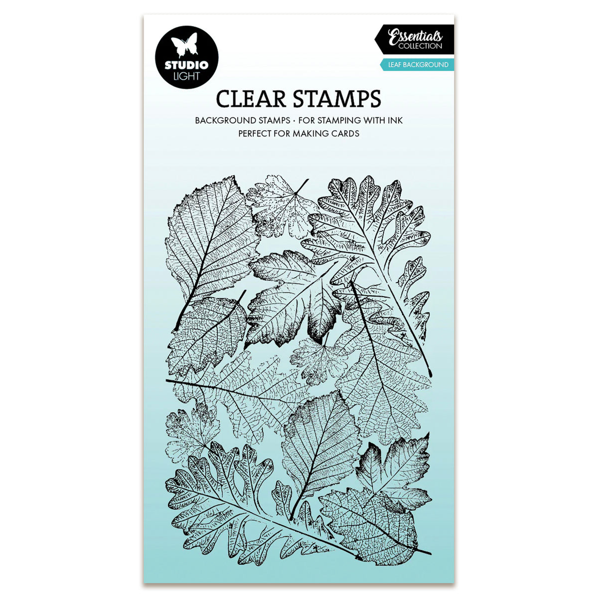 Create Design Essentials Stamp Studio Light Essentials Clear Stamp Leaf Background – AALL & Create