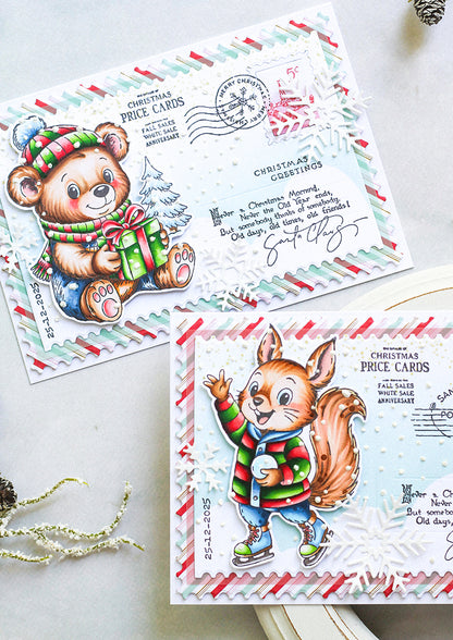 Studio Light Essentials Clear Stamp Ice Skating