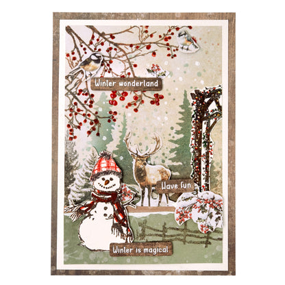 Studio Light Essentials Die-cut Designer Paper Pad Winter Woodland