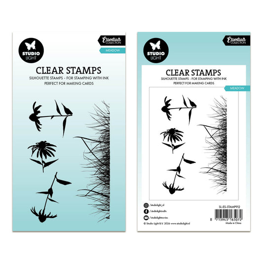 Studio Light Essentials Clear Stamp Meadow Essentials 62x93x3mm 4 Pieces