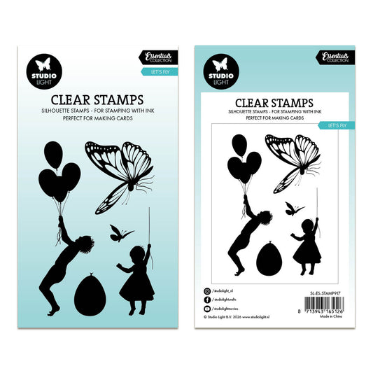 Studio Light Essentials SL Clear Stamp Let's fly Essentials 62x93x3mm 5 Pieces
