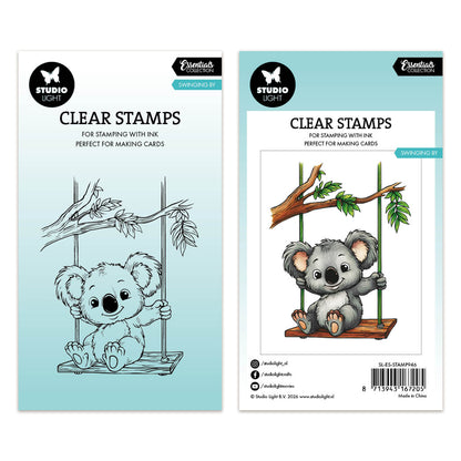 Studio Light Essentials Clear Stamps Swinging by - Koala Essentials
