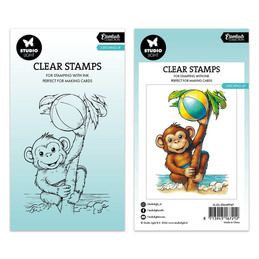 Studio Light Essentials SL Clear Stamps Catching up - Monkey Essentials