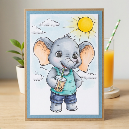 Studio Light Essentials SL Clear Stamps Juicy Joy - Elephant Essentials