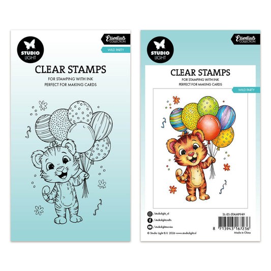 Studio Light Essentials Clear Stamps Wild Party - Tiger Essentials
