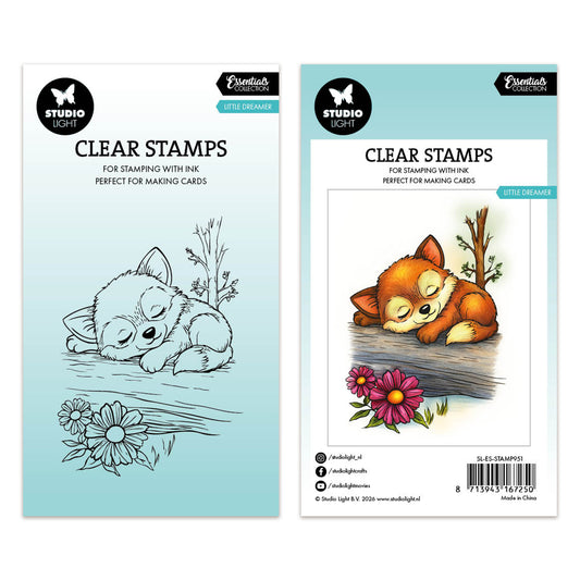 Studio Light Essentials Clear Stamps Little Dreamer - Fox Essentials