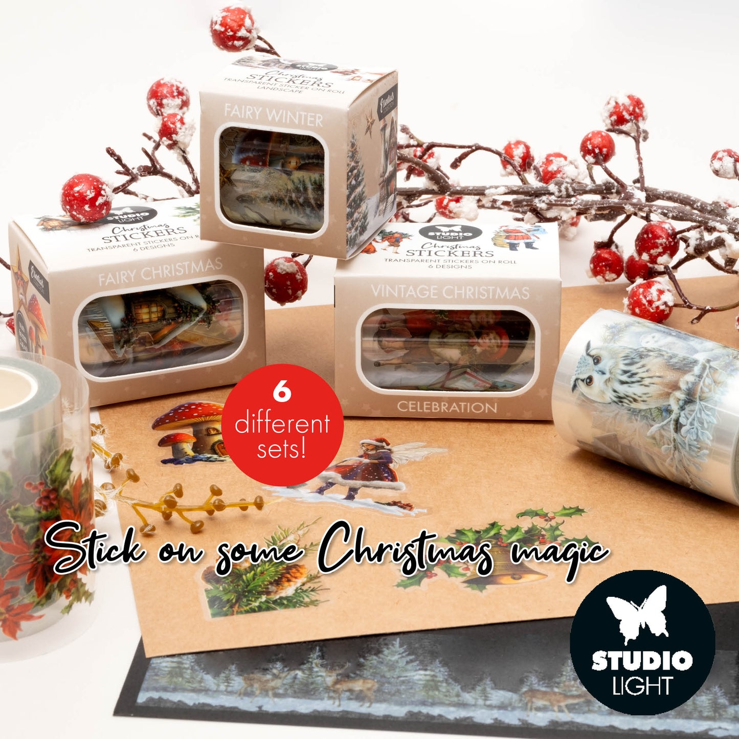 Studio Light Essentials Clear Stickers Collection