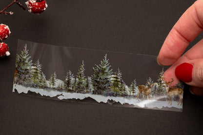 Studio Light Essentials Clear Stickers Winter Wonderland on a roll