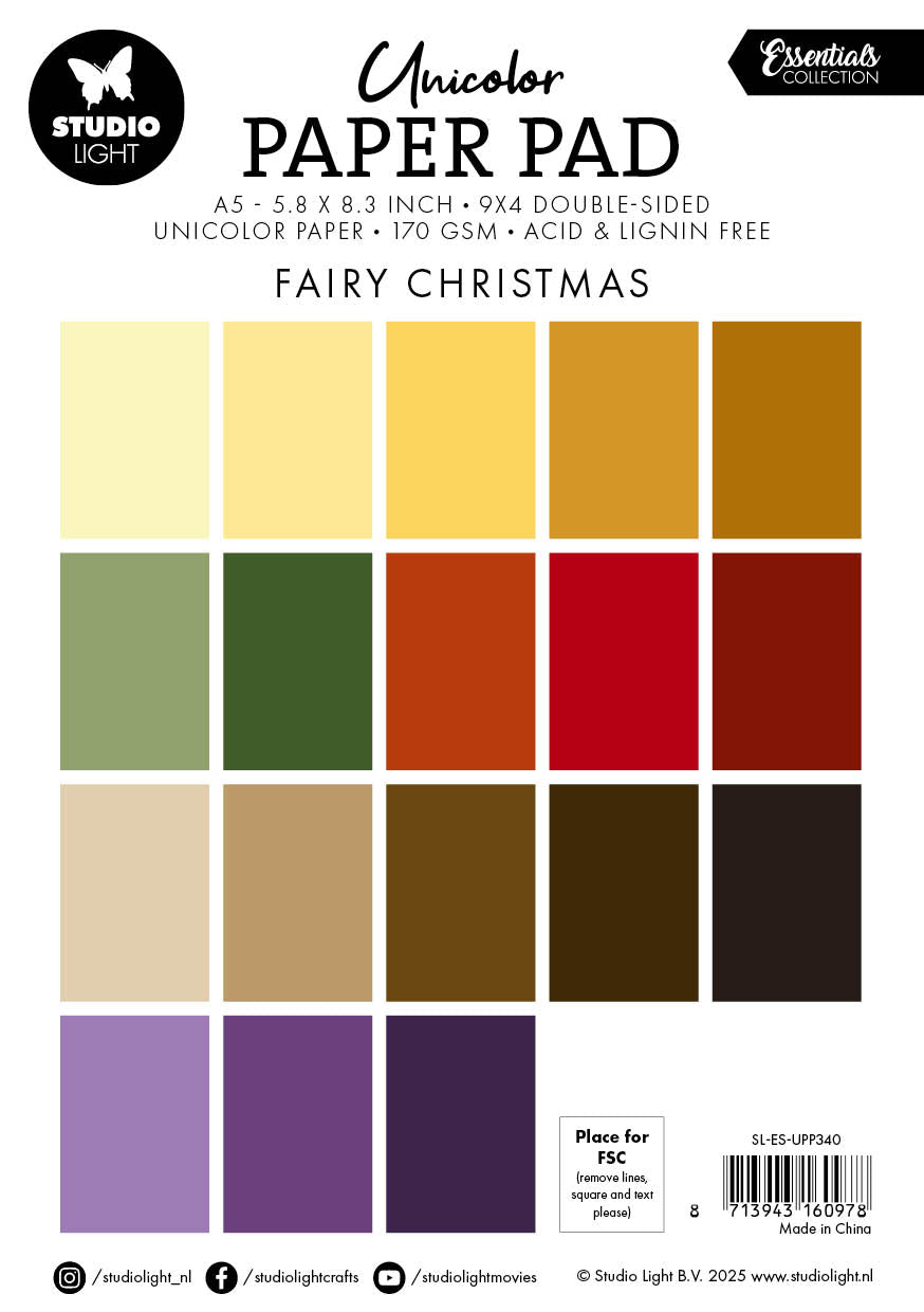 Studio Light Essentials Fairy Christmas Paper Pad Bundle