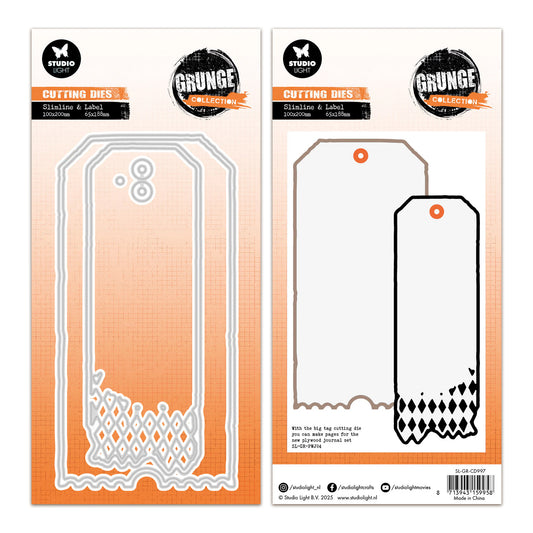 Studio Light Grunge Cutting Die - Tag Shapes - Nr.997