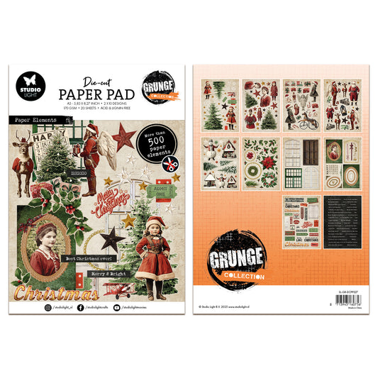 Studio Light Grunge - Designer Paper Pad Paper Elements