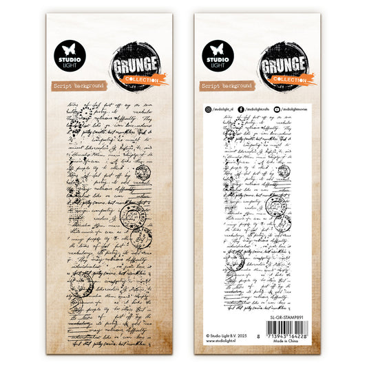 Studio Light Grunge - Clear Stamp Script Background