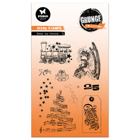 Studio Light Grunge - Clear Stamp Santa Toy Factory
