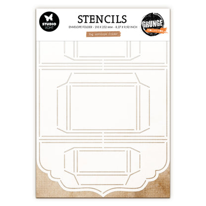 Studio Light Grunge - Stencil Tag Envelope
