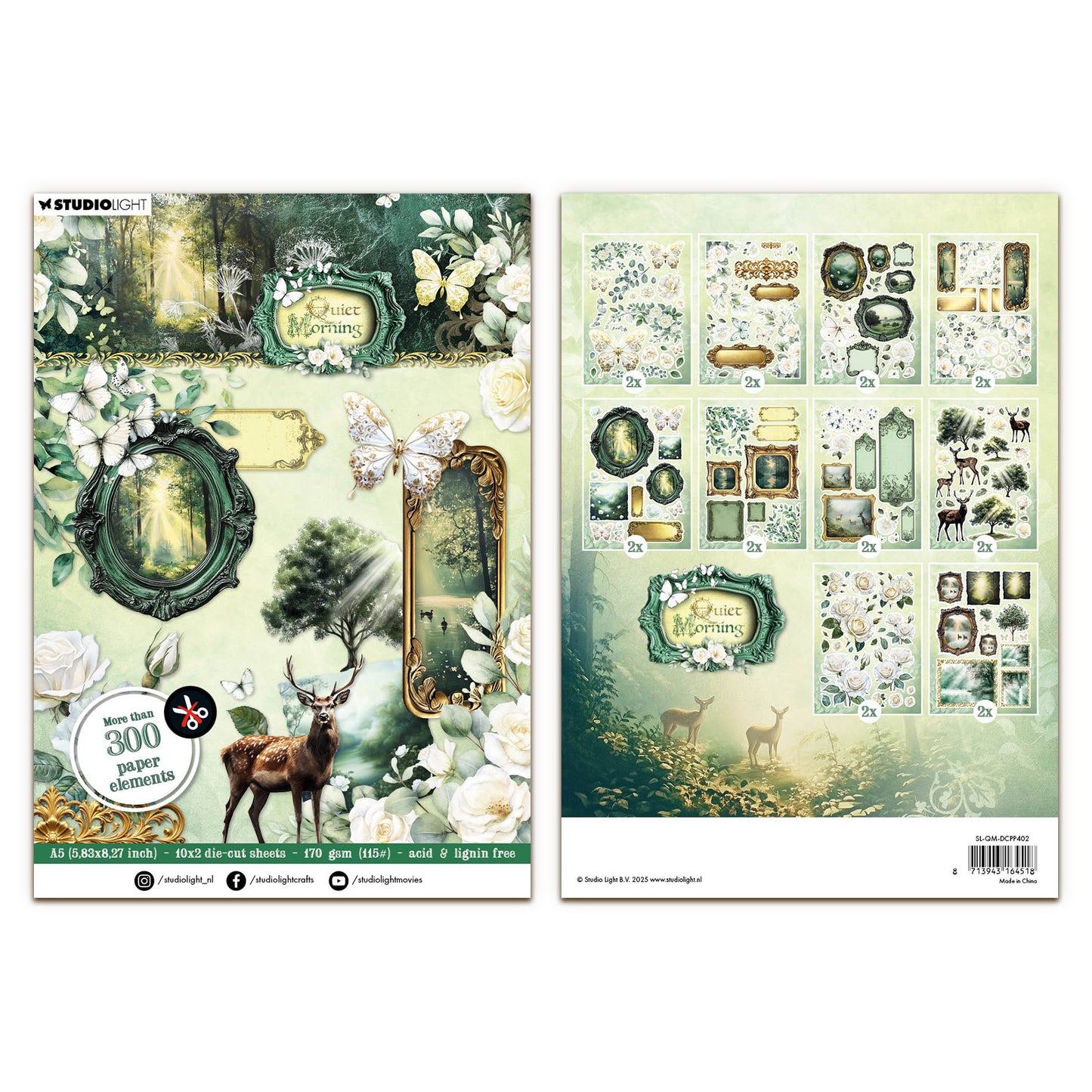 Studio Light Essentials Die-cut Paper Pad Embellishments Quiet Morning