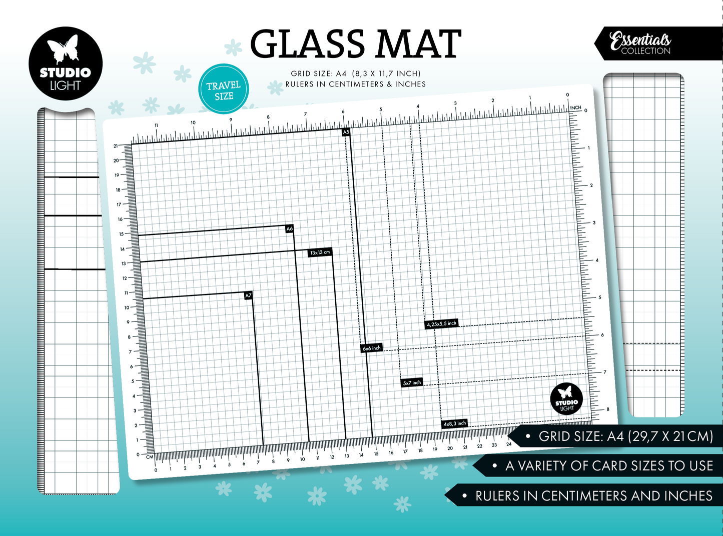 Studio Light Essentials Glass Mat A4 & Storage Case