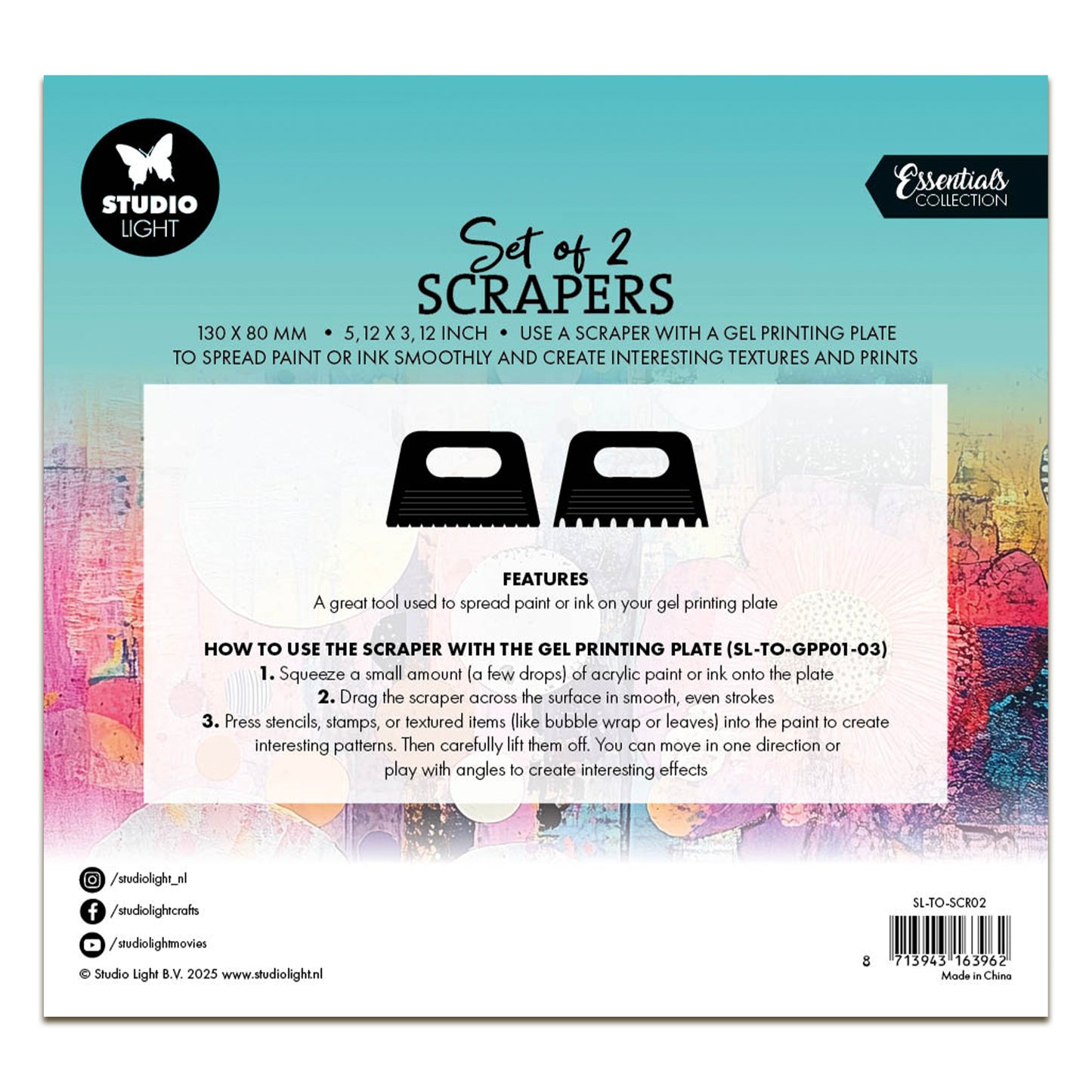 Studio Light Scrapers Set 2 - 2 Tools