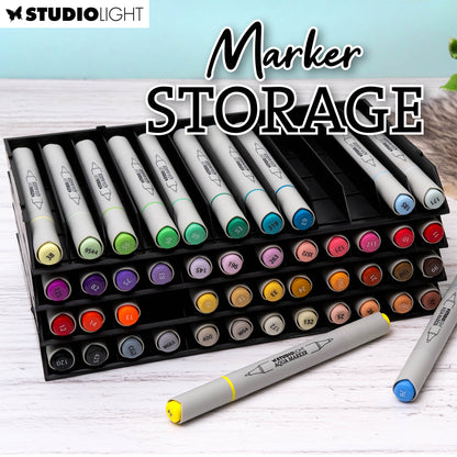 Studio Light 4 stackable Storage Trays ~ Store 48 markers