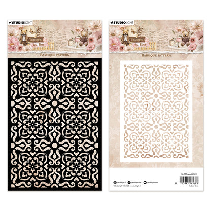 Studio Light Mask Baroque pattern Teddy's Tea Time