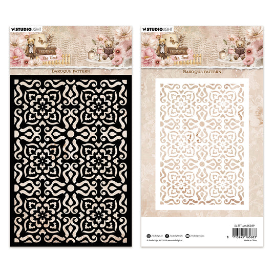 Studio Light Mask Baroque pattern Teddy's Tea Time