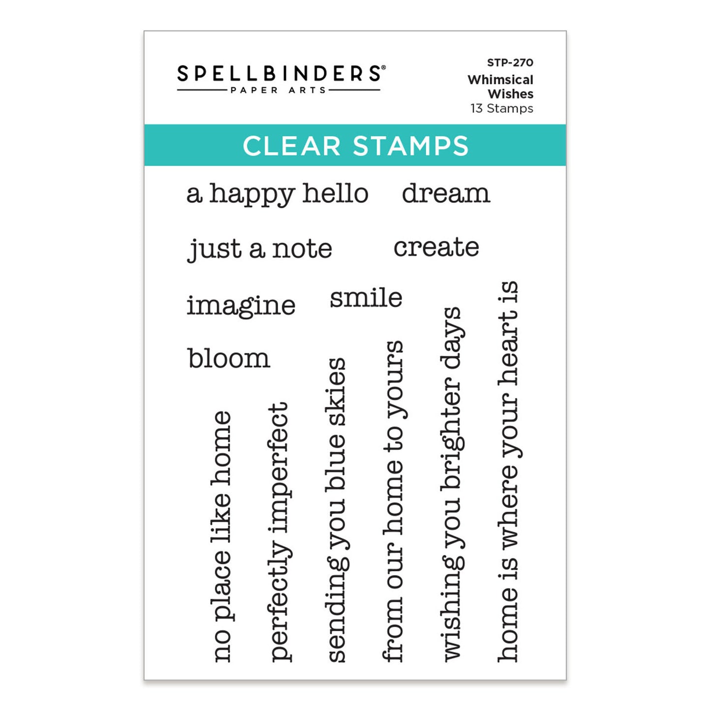 Spellbinders Whimsical Village Clear Stamp Set Wishes by Vicky Papaioannou ~ Ship from 3rd June