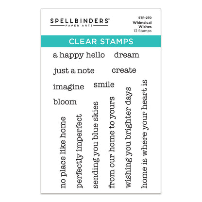 Spellbinders Whimsical Village Clear Stamp Set Wishes by Vicky Papaioannou ~ Ship from 3rd June