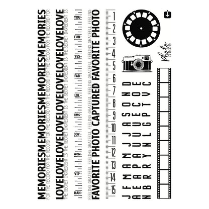 Spellbinders Turn the Page Clear Stamp Set Keepsake Strips by Esther Glas