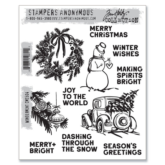 Stampers Anonymous  Tim Holtz Cling Mount Stamps: Wonderment Preorder*
