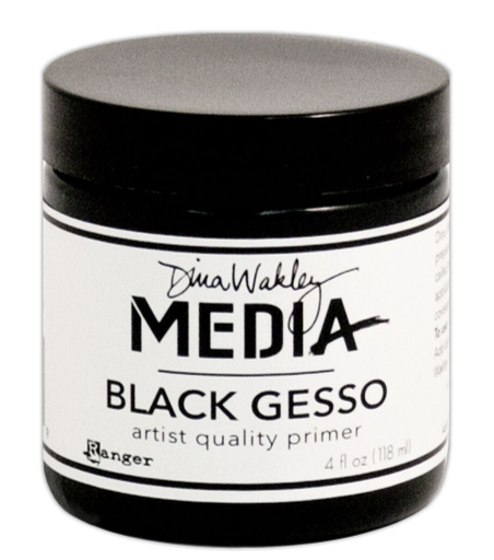 Ranger Dina Wakley Media Gesso Black 4 fl oz