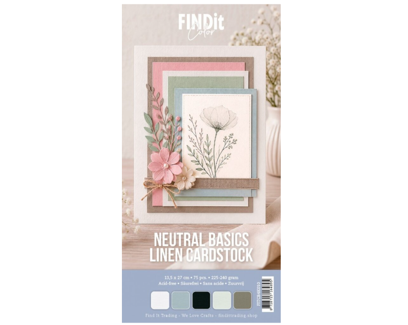Find It Linen Cardstock 4K Neutral Basics (75pcs)