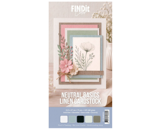 Find It Linen Cardstock 4K Neutral Basics (75pcs)