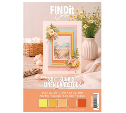 Find It Linen Cardstock A5 Soft Sunrise (75pcs)