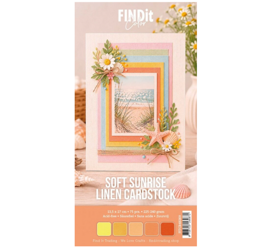 Find It Linen Cardstock 4K Soft Sunrise (75pcs)