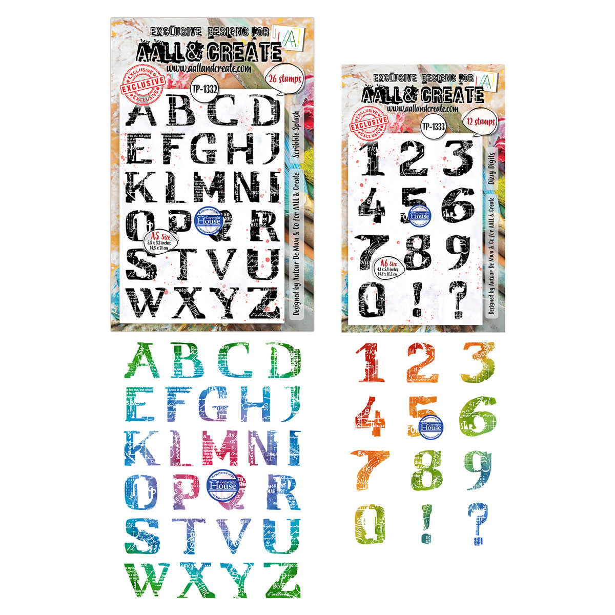 Autour de Mwa Scribble Away Stamp Bundle