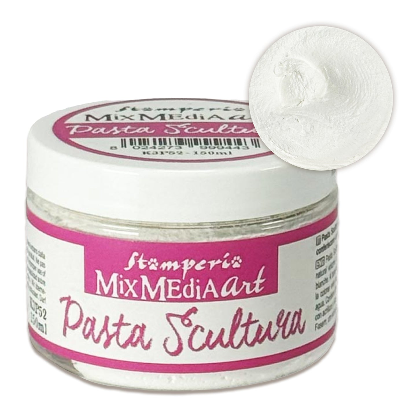 Stamperia Pasta Sculptura 150ml White