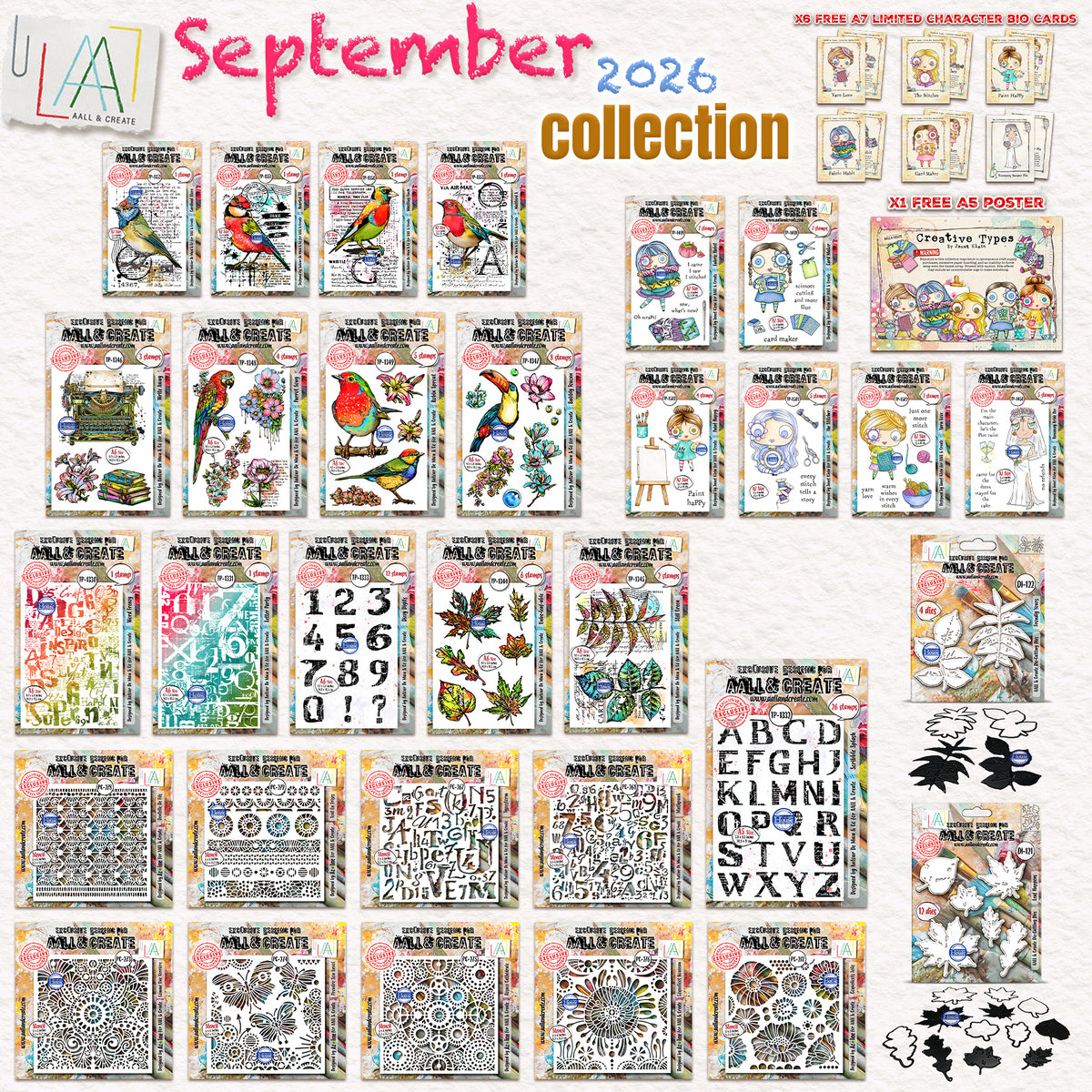 September 2026 Complete Collection + Free Poster & Bio Cards