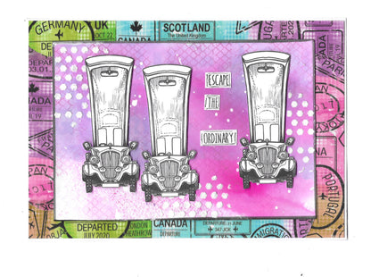 #1112 - A6 Stamp Set - Movin' On Up