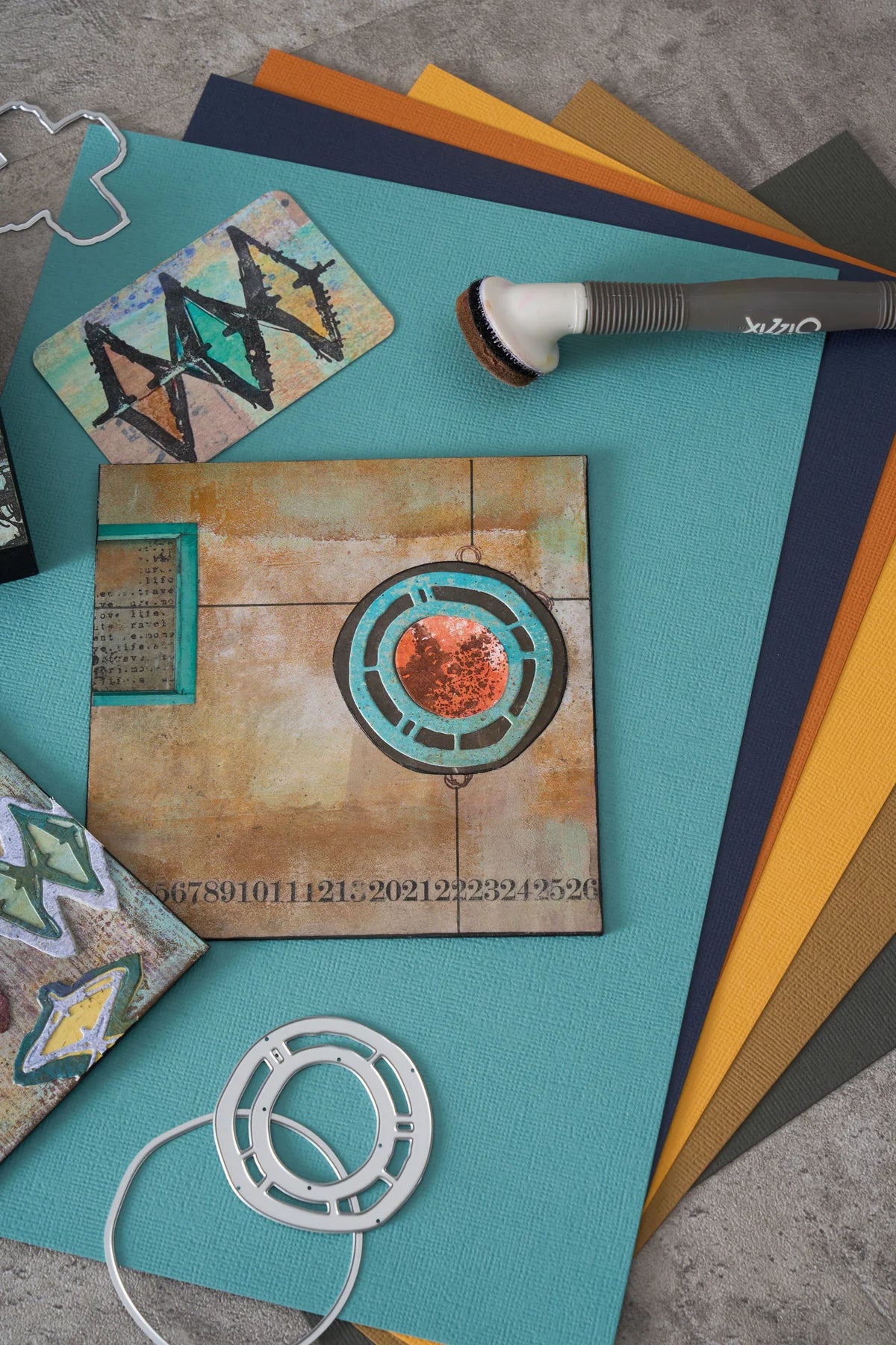 Sizzix Thinlits Die Set 9PK - Roundabouts by Seth Apter