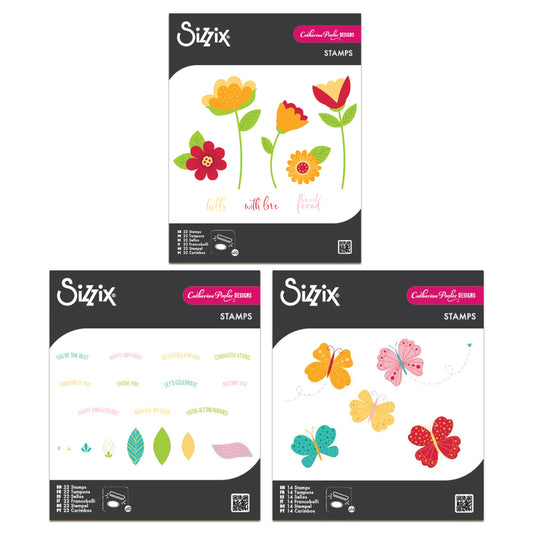 Sizix Clear Stamp Bundle by Catherine Pooler