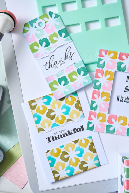 Sizzix Rotating Stencils 1PK Flower Power