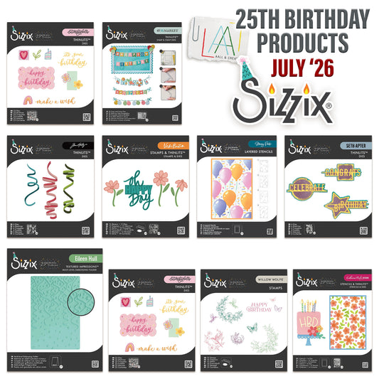 Sizzix 25th Birthday Complete Bundle (Save £20) - ship from 14th August