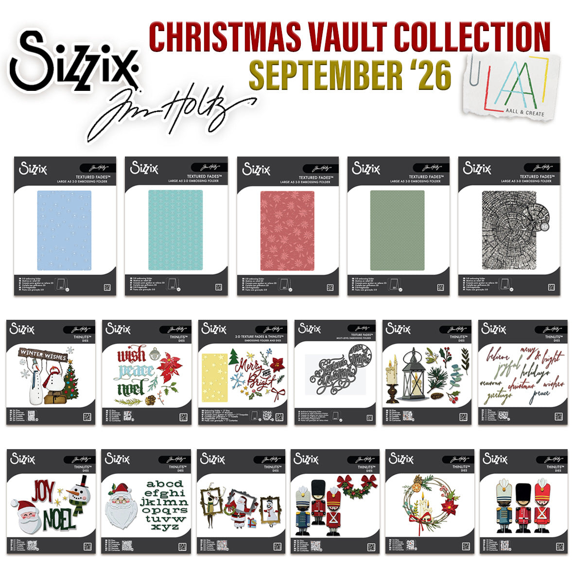 Sizzix Tim Holtz Christmas Vault Complete Collection (Save £20)