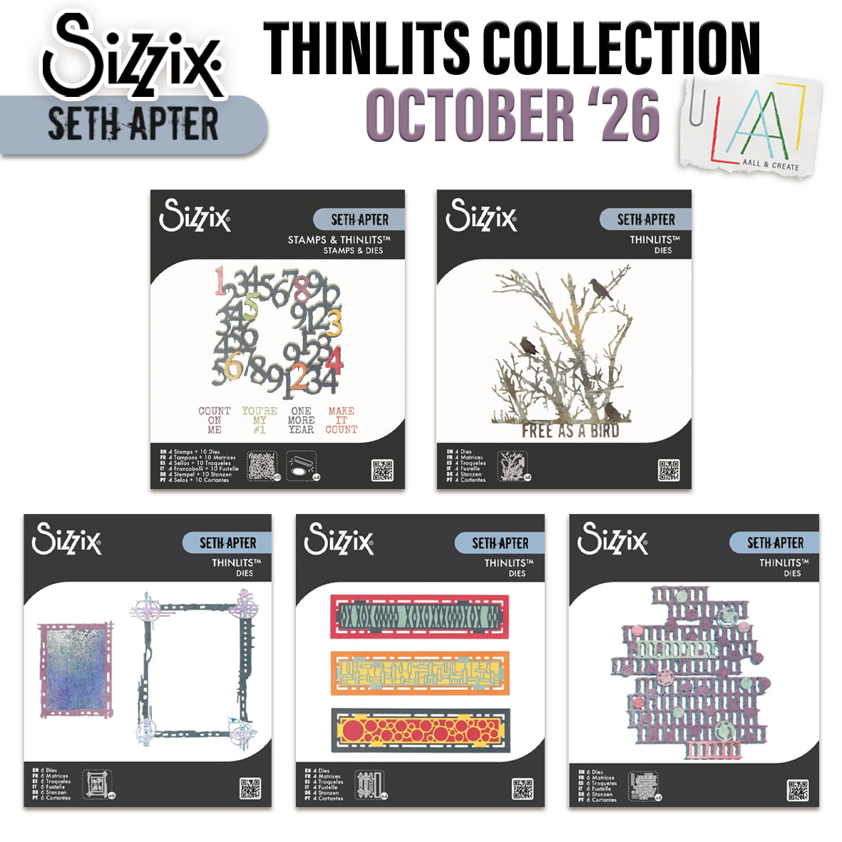 Sizzix Oct’26 Complete Collection by Seth Apter (Save £10)*