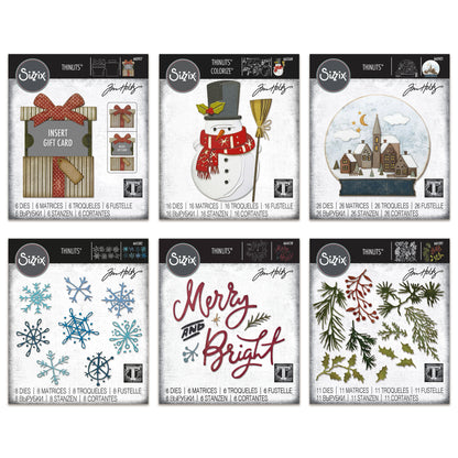 Sizzix Thinlits Christmas Die Bundle by Tim Holtz - Ships from 15th October