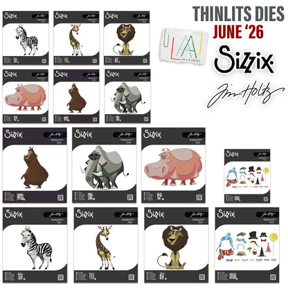 Sizzix Thinlits LARGE + MINI Colorize Characters and Accessories Bundle (SAVE £20)