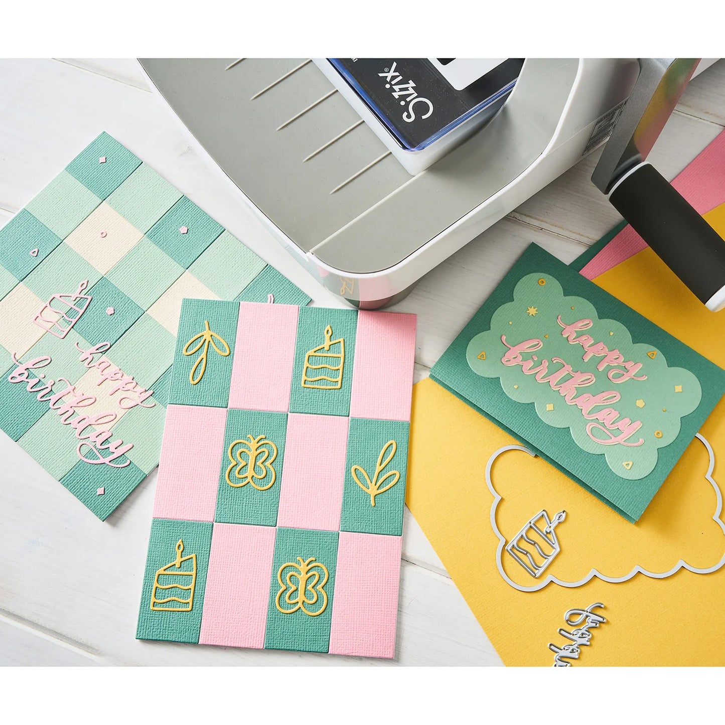 Sizzix Thinlits 23PK Die Set - Birthday Doodles by Letters by Shells