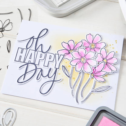Sizzix Clear Stamps Set 10PK w/10PK Framelits Die Set - Oh Happy Day by Vicki Boutin