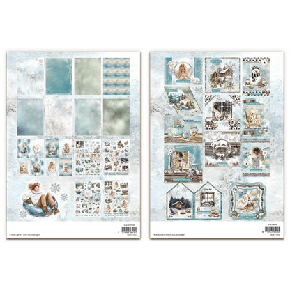 Studio Light Essentials Snowy Winter Days Card Making & Die Cut Paper Pad Bundle