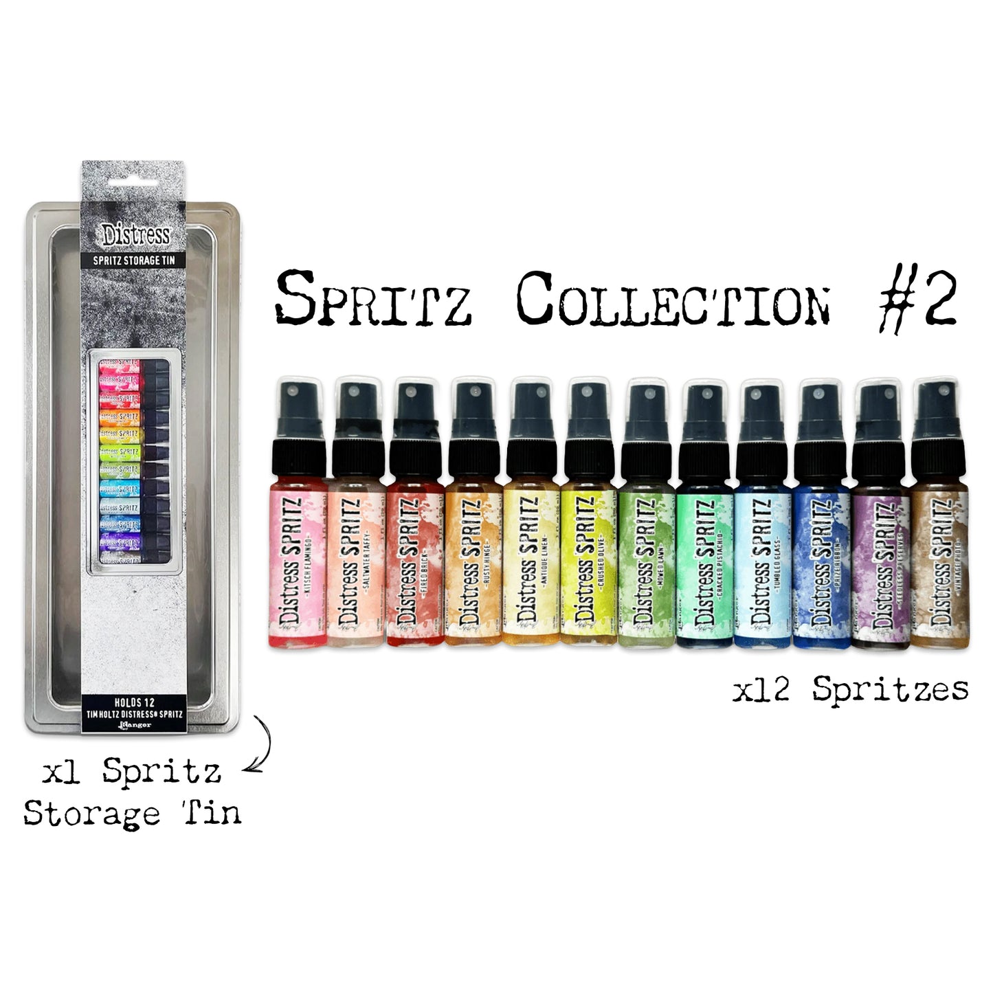 Ranger Tim Holtz Distress Spritz Collection #2 - 12x Spritz