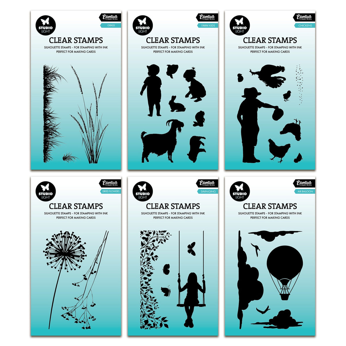 Studio Light Essentials Clear Stamp Bundle – AALL & Create
